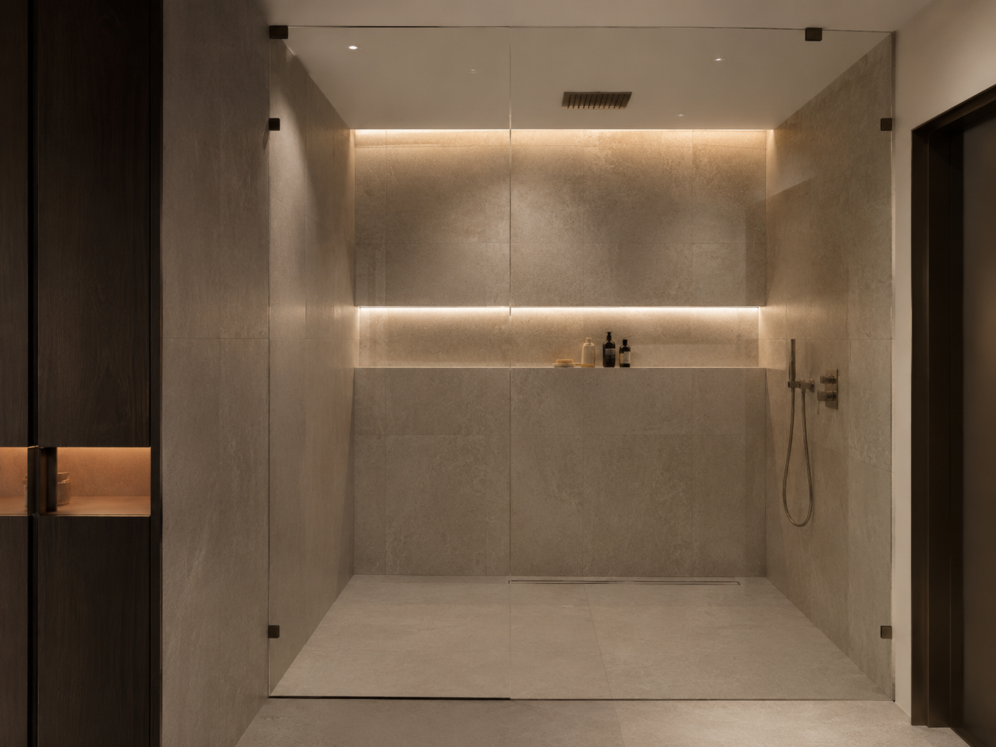 Душевая в стиле современного SPA